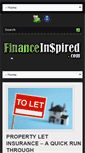 Mobile Screenshot of financeinspired.com